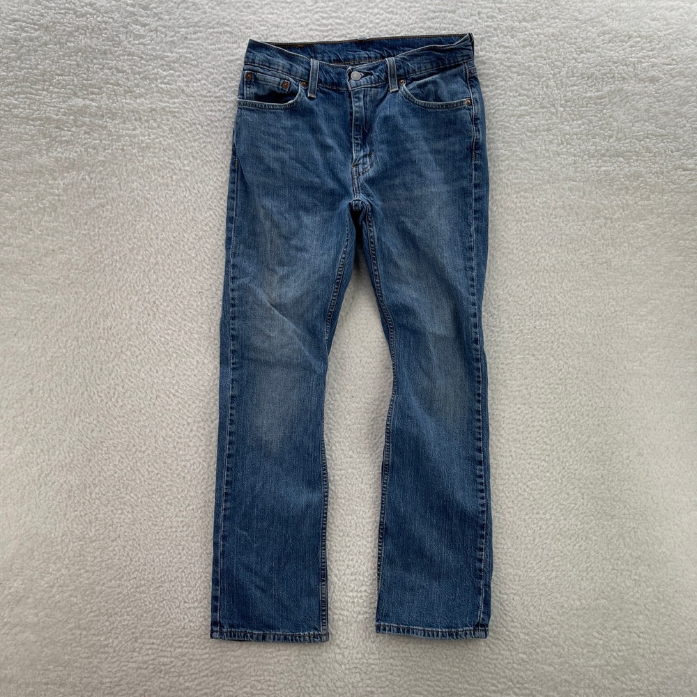 Levis Jeans Mens 30x32 Blue 527 Slim Bootcut Denim Cowboy Rodeo Grunge Y2K